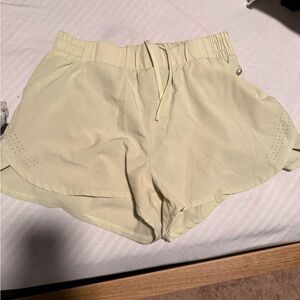Light Yellow Women's Athletic Shorts